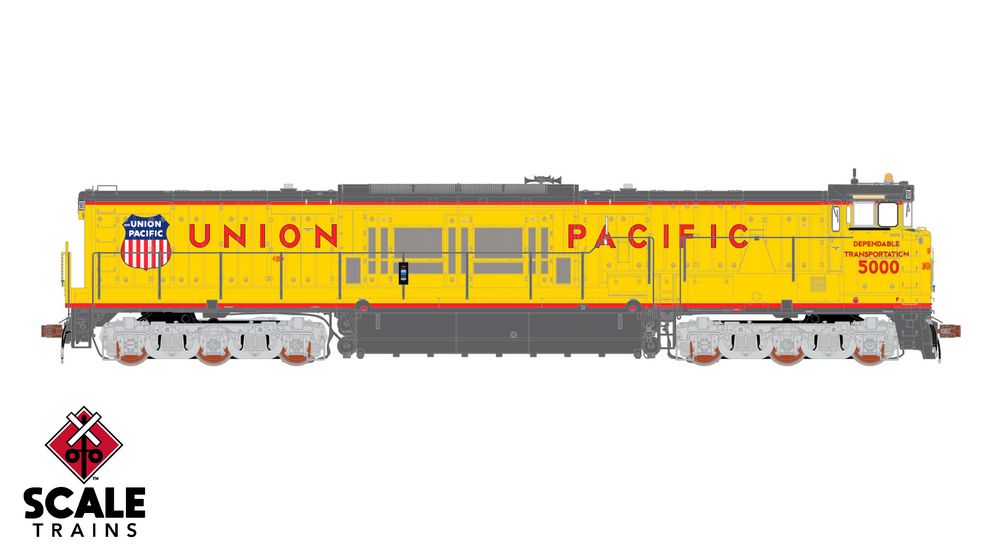 Scaletrains HO Museum Quality GE U50C Dependable Transportation/Modified Nose Door - DC / DCC Ready - Union Pacific #5000