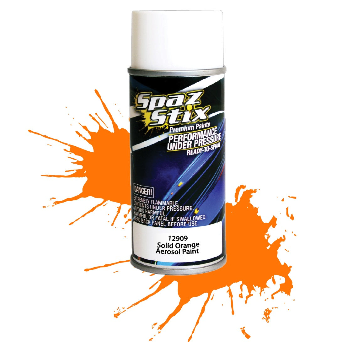 Spaz Stix Solid Orange Aerosol Paint, 3.5oz Can - SZX12909