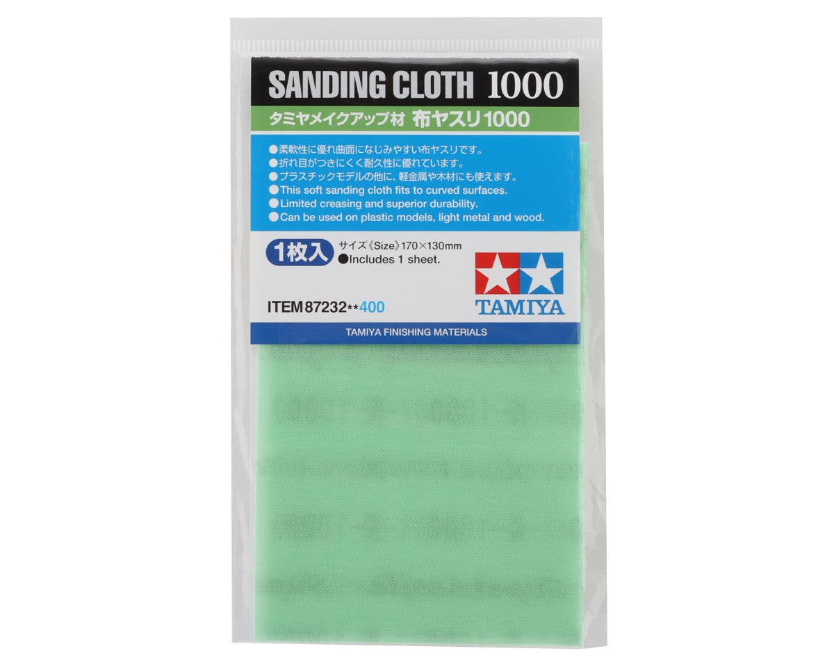 Tamiya 170x130mm Sanding Cloth (1000 Grit)