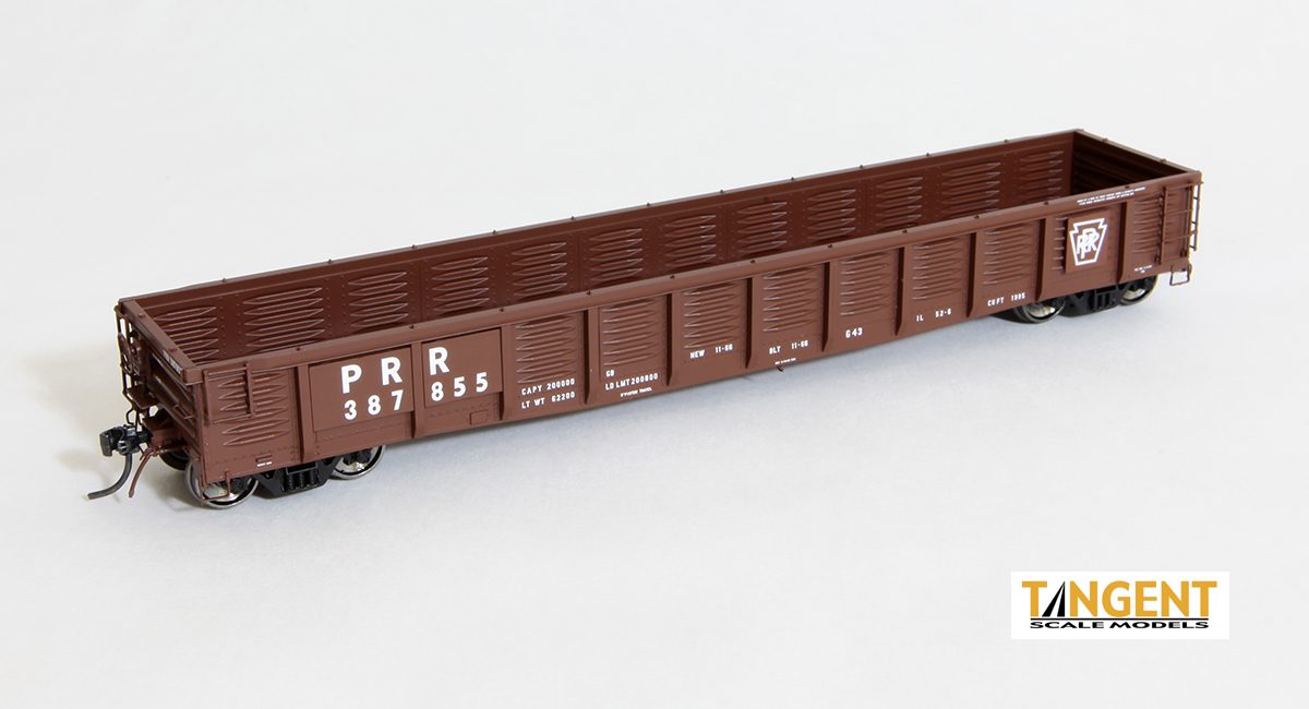 Tangent Scale Models TAN17010-22 Pennsylvania Railroad (PRR) "Original 11-1966 G43" Gondola - TAN17010-22