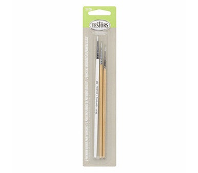 Testors 3 Piece Premium Round Brush Set - TES281206
