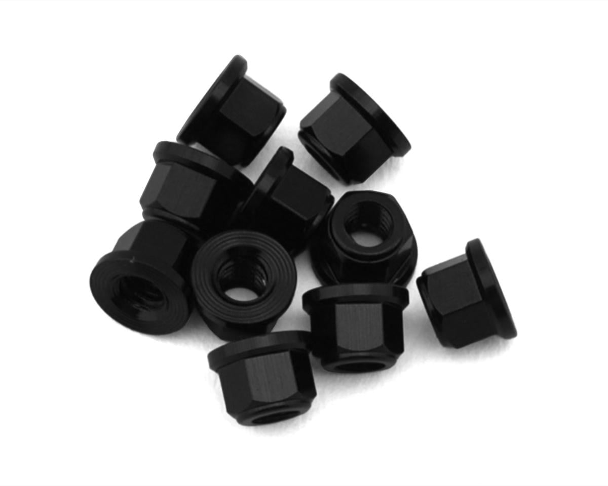 Treal Hobby Axial SCX30 Aluminum 2mm Wheel Nuts (Black) (10)