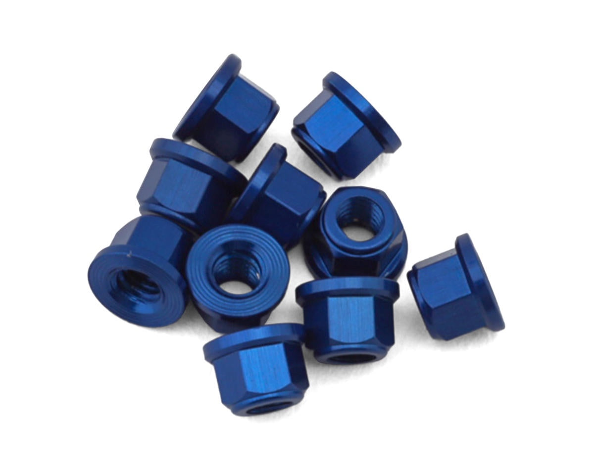 Treal Hobby Axial SCX30 Aluminum 2mm Wheel Nuts (Blue) (10)