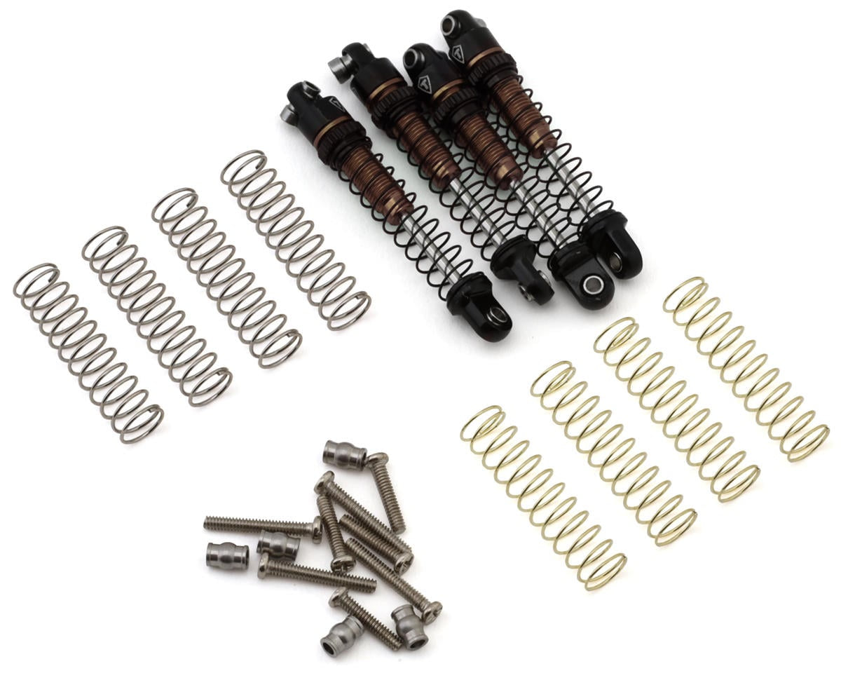 Treal Hobby Axial SCX30 29mm Aluminum Extended Threaded Shocks (Bronze) (4)