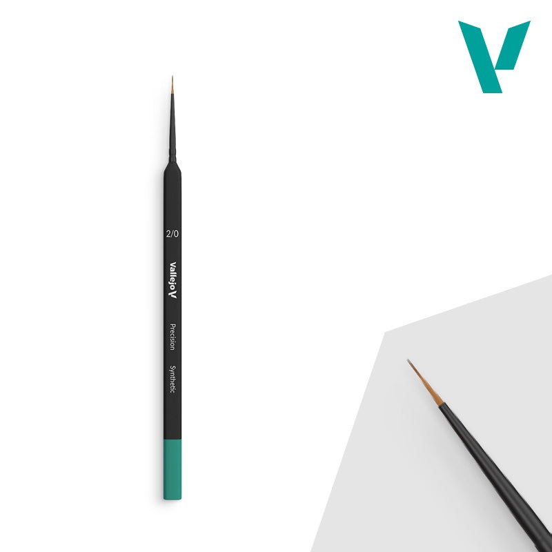 Vallejo B03020 Precision series Synthetic Brush Triangle Handle #2/