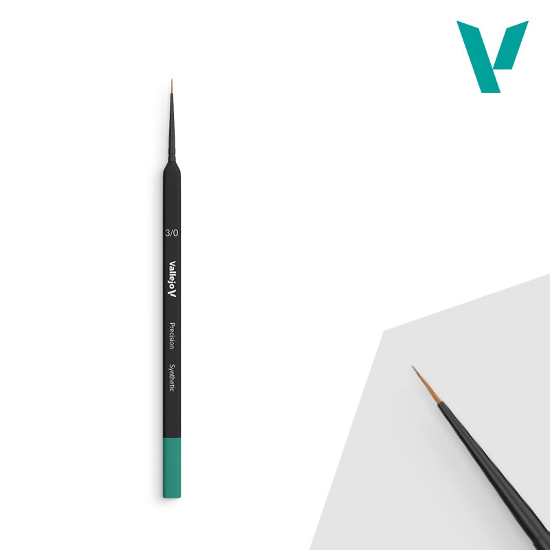 Vallejo B03030 Precision series Synthetic Brush Triangle Handle #3/0