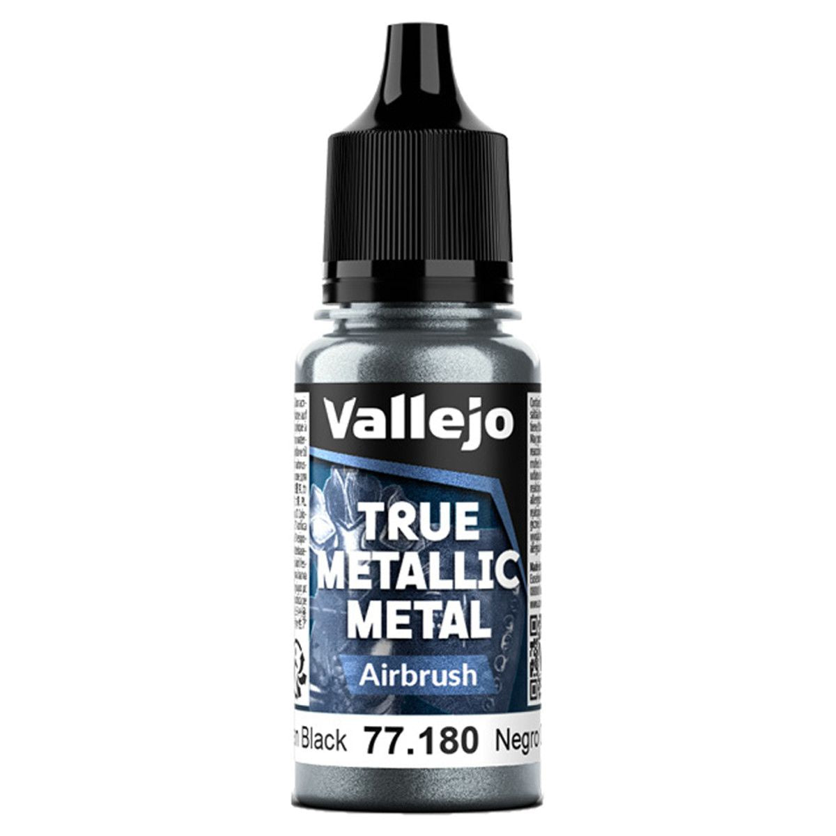 Vallejo 77.180 True Metallic Obsidian Black (air)