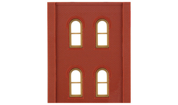 Design Preservation Models  DPM HO Modular Building System(TM) -- Two-Story Wall Sections w/4 Arched Windows - Kit - WOO30108