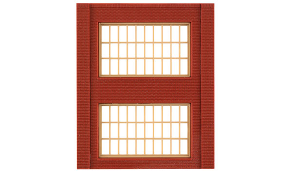 Design Preservation Models  DPM HO Modular Building System(TM) -- Two-Story Wall Sections w/2 Steel Sash Windows - Kit - WOO30174