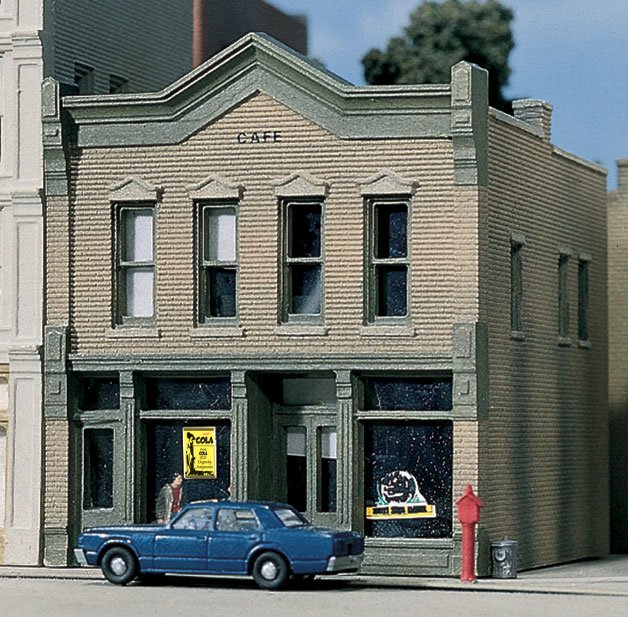 Design Preservation Models  DPM Structure Kits -- Roadkill Cafe - 2-1/4 x 2-3/4" 5.6 x 6.8cm - WOO51200