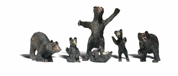 Woodland Scenics HO Black Bears - WOOA1885