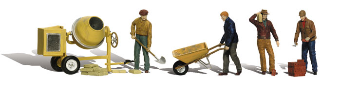 Woodland Scenics HO Masonry Workers - WOOA1901