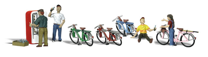 Woodland Scenics HO Bicycle Buddies - WOOA1904
