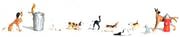 Woodland Scenics N Dogs & Cats - WOOA2140