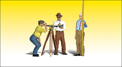 Woodland Scenics Accents(R) G Scale Figures -- Hilow Bros. Surveying Co. - WOOA2556