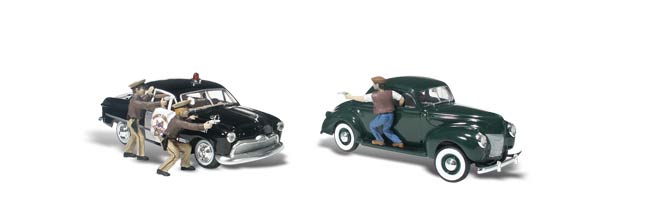 Woodland Scenics HO Getaway Gangsters - WOOAS5540