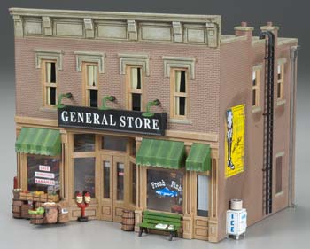 Woodland Scenics O Scale Lubener's General Store - Built-&-Ready Landmark Structures(R) -- Assembled - 8-1/8 x 6-5/8 x 7-1/2" 20.6 x 16.8 x 19cm - WOOBR5841