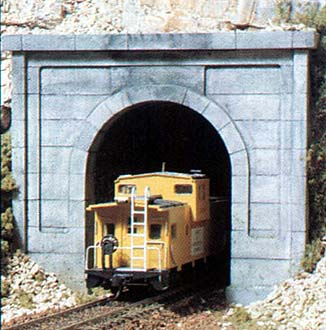 Woodland Scenics HO Single Tunnel Portal, Concrete - WOOC1252