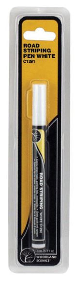 Woodland Scenics Road Striping Pen -- White - WOOC1291