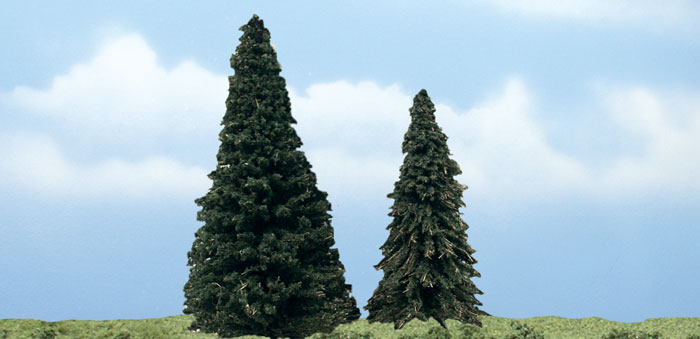 Woodland Scenics Premium Evergreen Tree, 4-5" (2) - WOOTR1626
