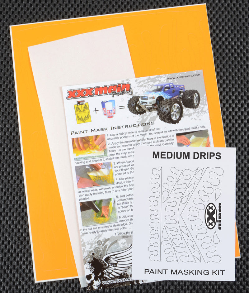 XXX Main Racing Medium Drips Paint Mask - XXXM003L