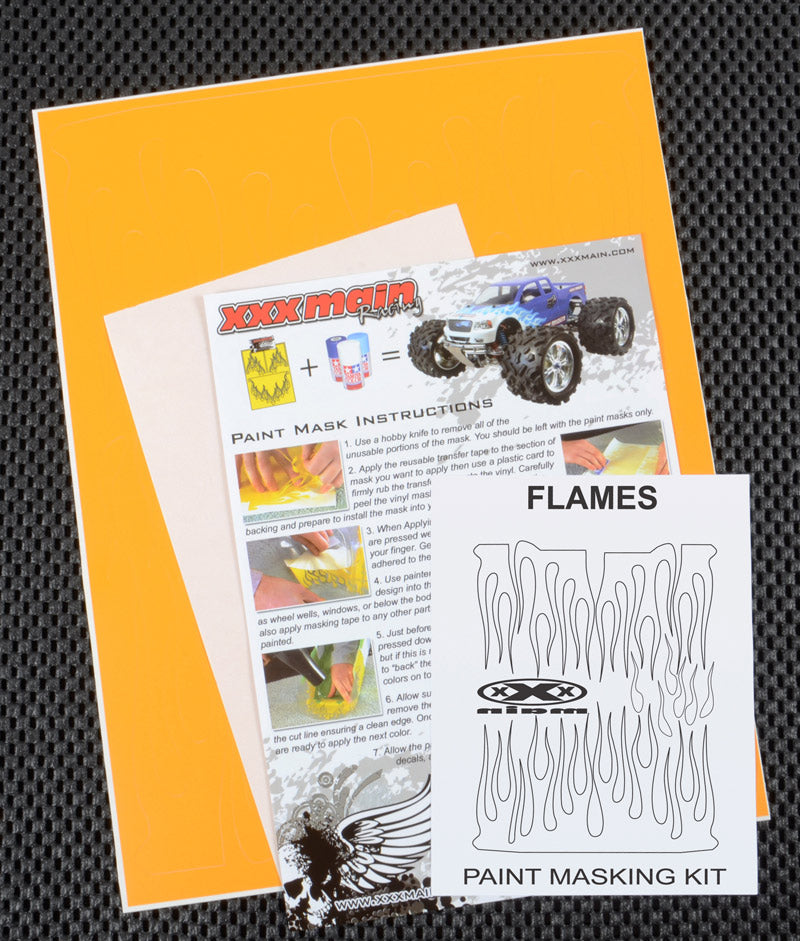 XXX Main Racing Flames Paint Mask - XXXM004L