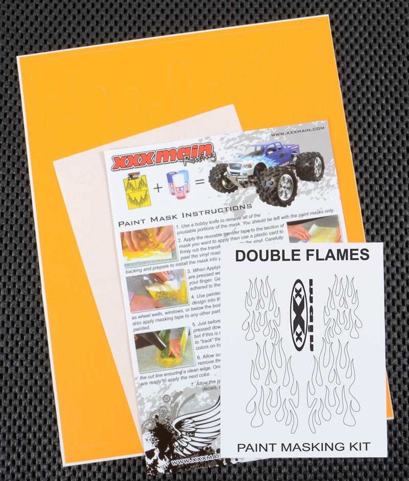 XXX Main Racing Double Flames Paint Mask - XXXM025L