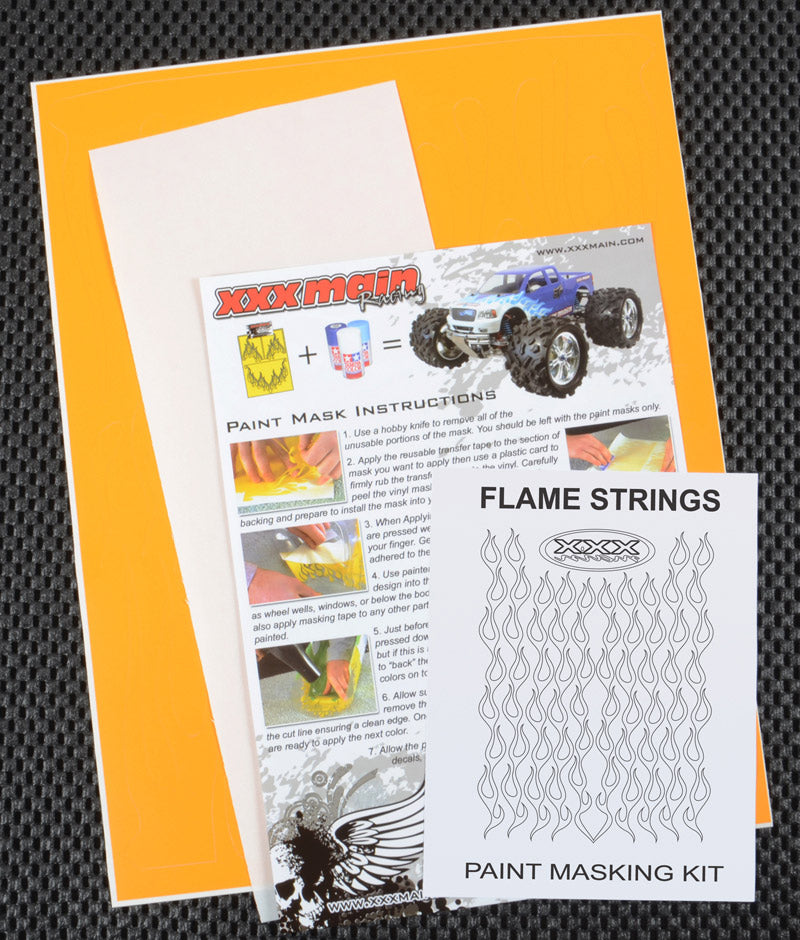 XXX Main Racing Flame Strings Paint Mask - XXXM044L