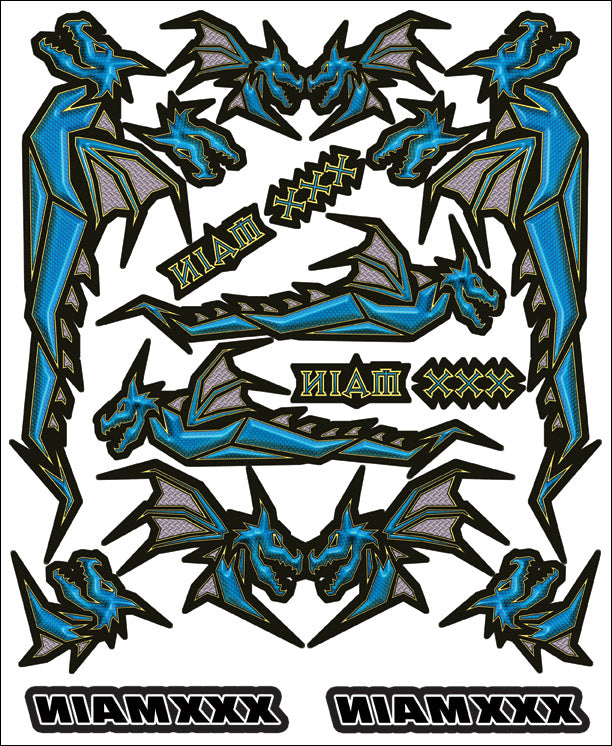 XXX Main Racing Dragon's Wrath Internal Graphic - XXXR019