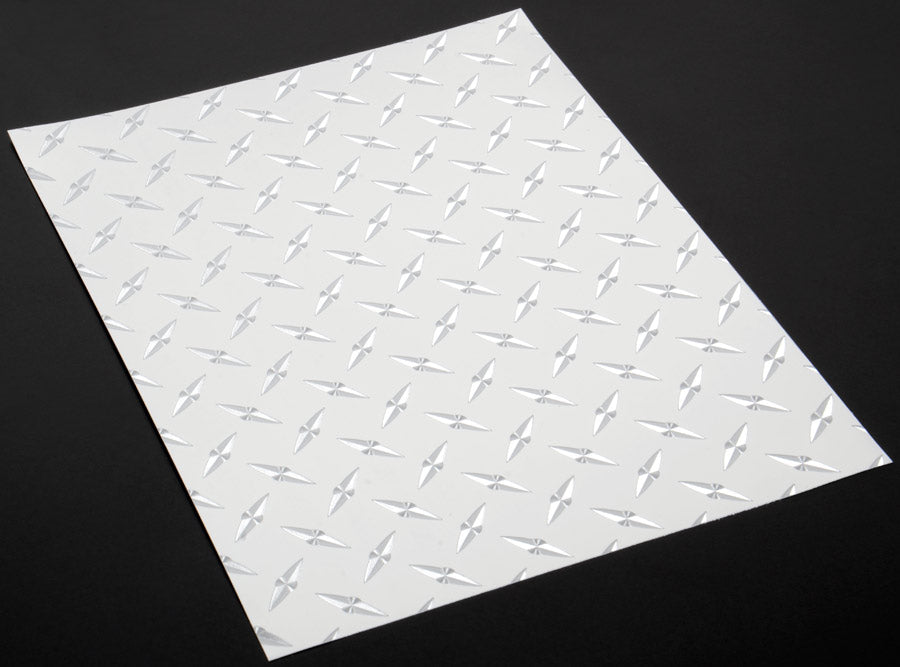 XXX Main Racing Chrome Diamond Plate Decal 8 x 11 - XXXV019C