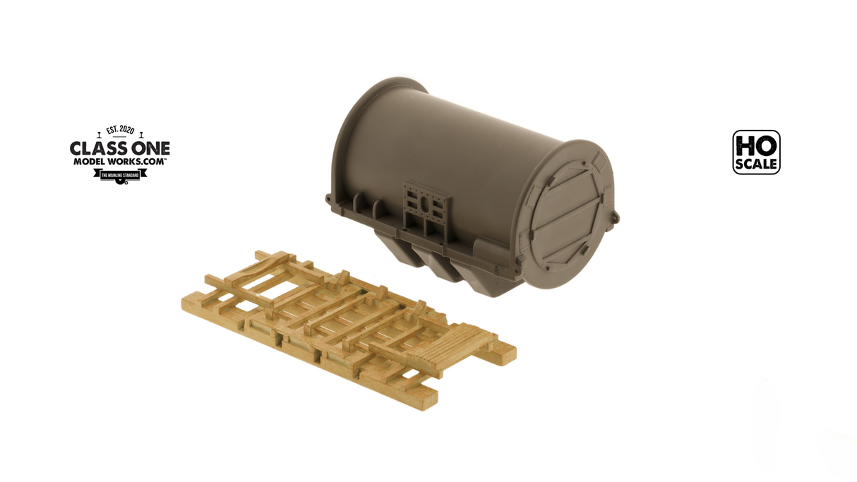 Class One Model Works HO Pressure Vessel Section & Cribbing