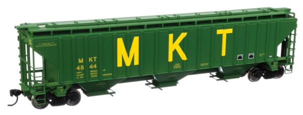 Walthers Mainline HO 57' Trinity 4750 3-Bay Covered Hopper - Ready to Run -- Missouri-Kansas-Texas(TM) #4544