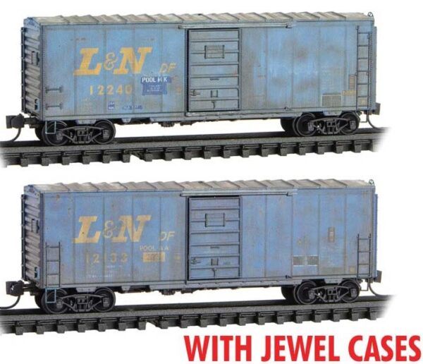 Micro-Trains 40' Box Wthrd L&N 2/ Cs - 489-98305025