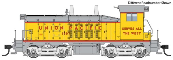 Walthers Mainline EMD SW7 - Standard DC -- Union Pacific(R) #1808 (Armour Yellow, gray, red) - 910-10662