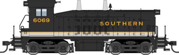 Walthers Mainline EMD SW7 - Standard DC -- Southern Railway #6069 (Phase I; Tuxedo: black, white, dulux) - 910-10677