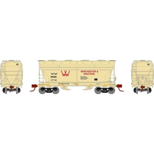 Athearn N ACF 2970 Covered Hopper, W&W #4525 - ATH24678