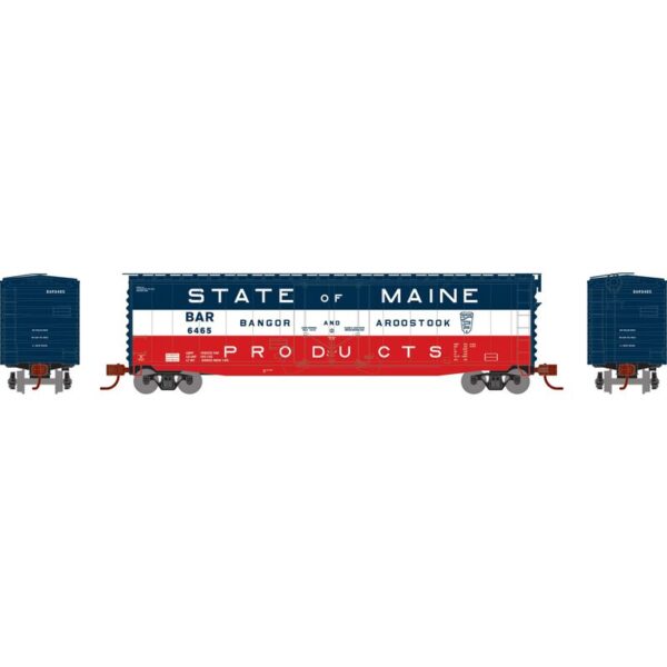 Athearn N 50' PS-1 Plug Door Smooth Side Box, BAR #6465 - ATH2806