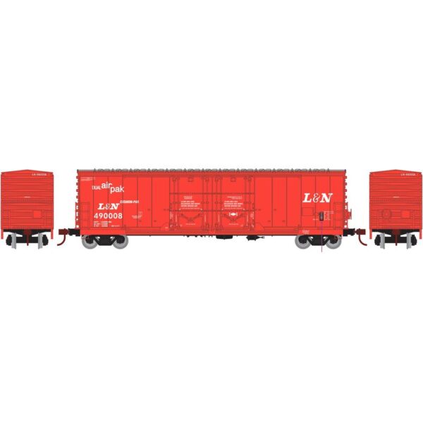 Athearn HO RTR 50' Evans DD Plug Box, L&N #490008 - ATH67715