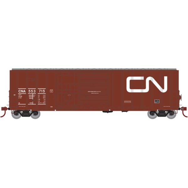 Athearn HO RTR 50' FMC Ex-Post Combo Door Box, CN #553715 - ATH71012