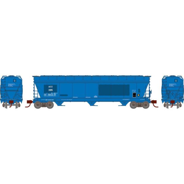 Athearn N ACF 4600 3-Bay CF Hopper, AEX-Ex GTW #395 - ATH8489