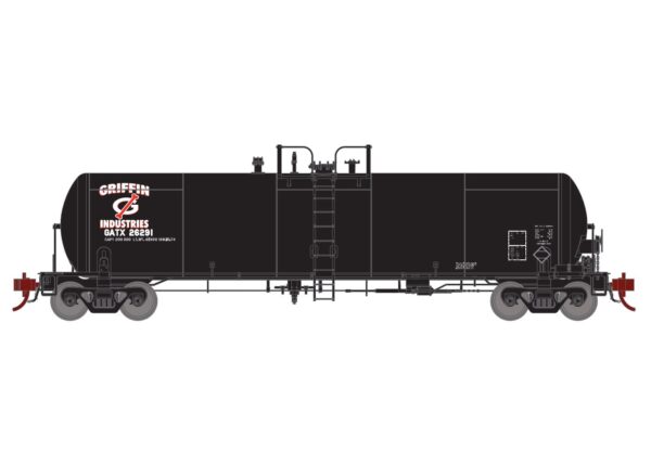 Athearn Genesis HO GATC 20,000-Gallon GS Tank, GI/GATX (3) - ATHG40195