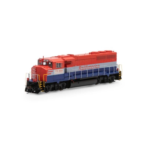 Athearn Genesis HO GP40-2L w/DCC & Sound, Rail America/TP&W #4053 - ATHG65188