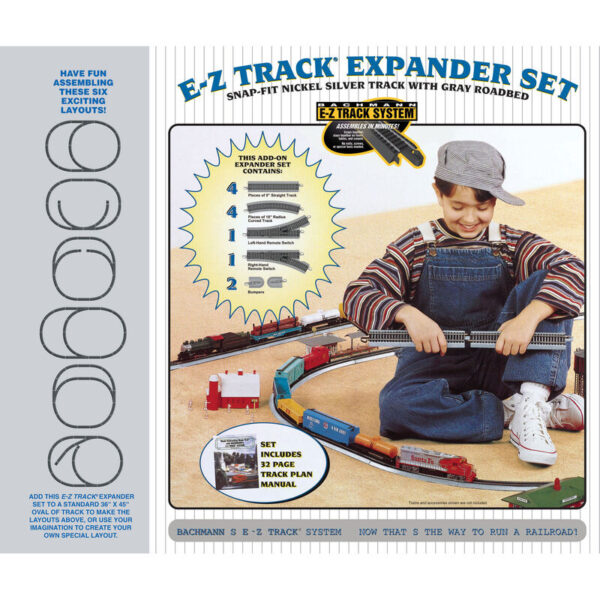 Bachmann Trains HO Expander Set - E-Z Track(R) -- Nickel-Silver Rail & Gray Roadbed - BAC44594