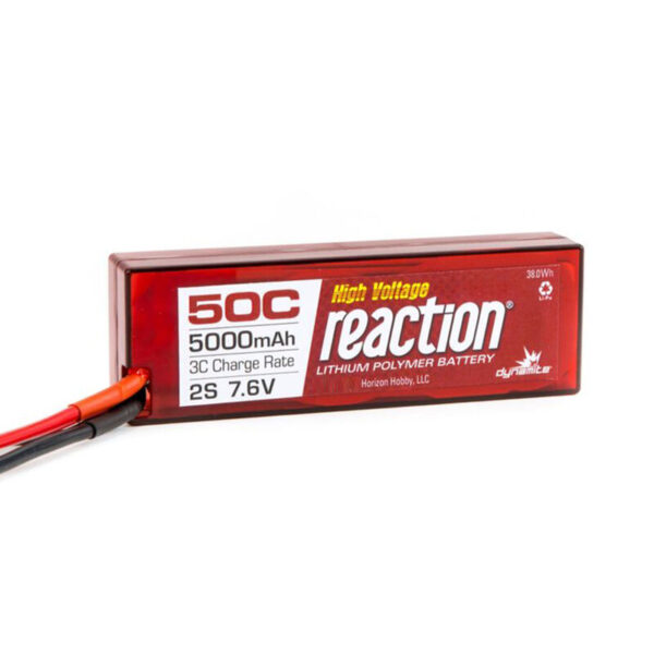 Dynamite Reaction 7.6V 5000mAh 2S 50C LiPo Hardcase EC3 - DYNB3852EC