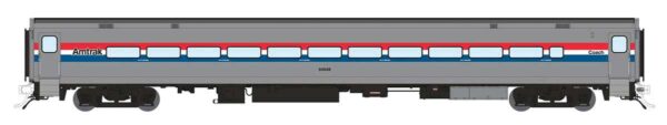 Rapido Trains Horizon Fleet Coach - Ready to Run -- Amtrak #54068 (Phase 3 Wide, silver, red, white, blue)