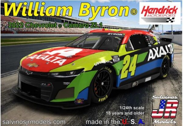 SALVINOS JR MODELS 1/24 WILLIAM BYRON CAMARO ZL1 2022 - SJMHMC2022WBP