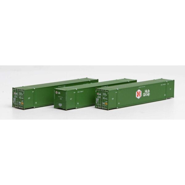 Athearn N 53' CIMC Container, HUB Group/Greener Paint (3) - ATH17736