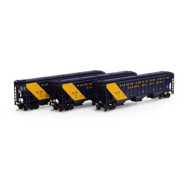 Athearn HO RTR PS 4740 Covered Hopper, AACX (3) - ATH18777