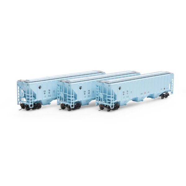 Athearn HO RTR PS 4740 Covered Hopper, CATX (3) - ATH18780