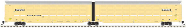 Atlas Articulated Auto Carrier - Ready to Run - Master(R) -- Trailer-Train BTTX #880716 (Faded; yellow, silver, black, white) - ATL20005816